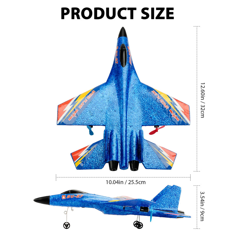 Controle Remoto Avião RC SU-27: Brinquedo Aéreo Divertido para Crianças