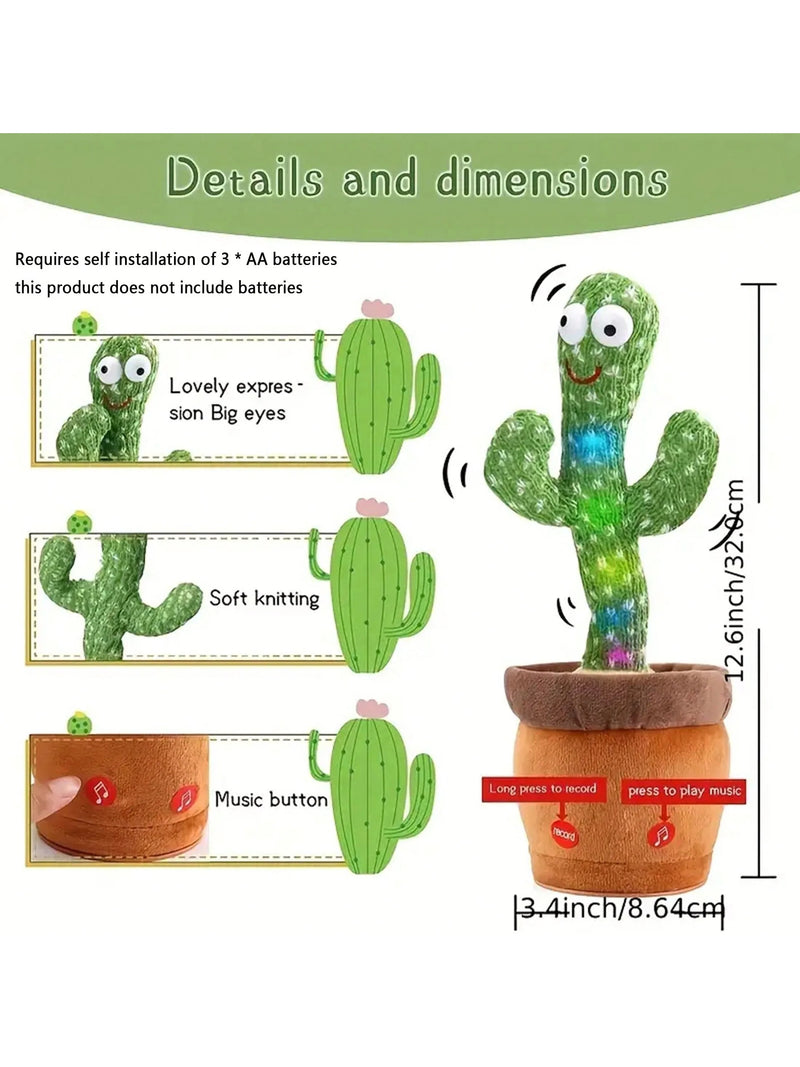 Cactus Falante Dançante: Brinquedo Interativo e Divertido para Bebês