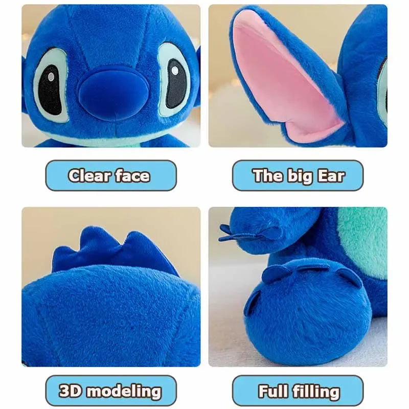 Disney-Stitch E Angel de Pelúcia Infantil: Brinquedo Kawaii para Bebês