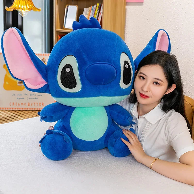 Disney-Stitch E Angel de Pelúcia Infantil: Brinquedo Kawaii para Bebês