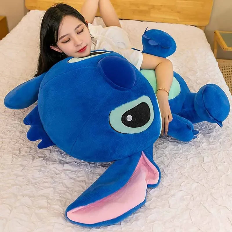 Disney-Stitch E Angel de Pelúcia Infantil: Brinquedo Kawaii para Bebês