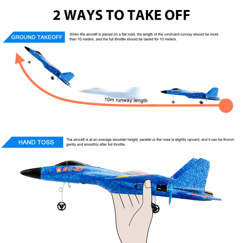 Controle Remoto Avião RC SU-27: Brinquedo Aéreo Divertido para Crianças